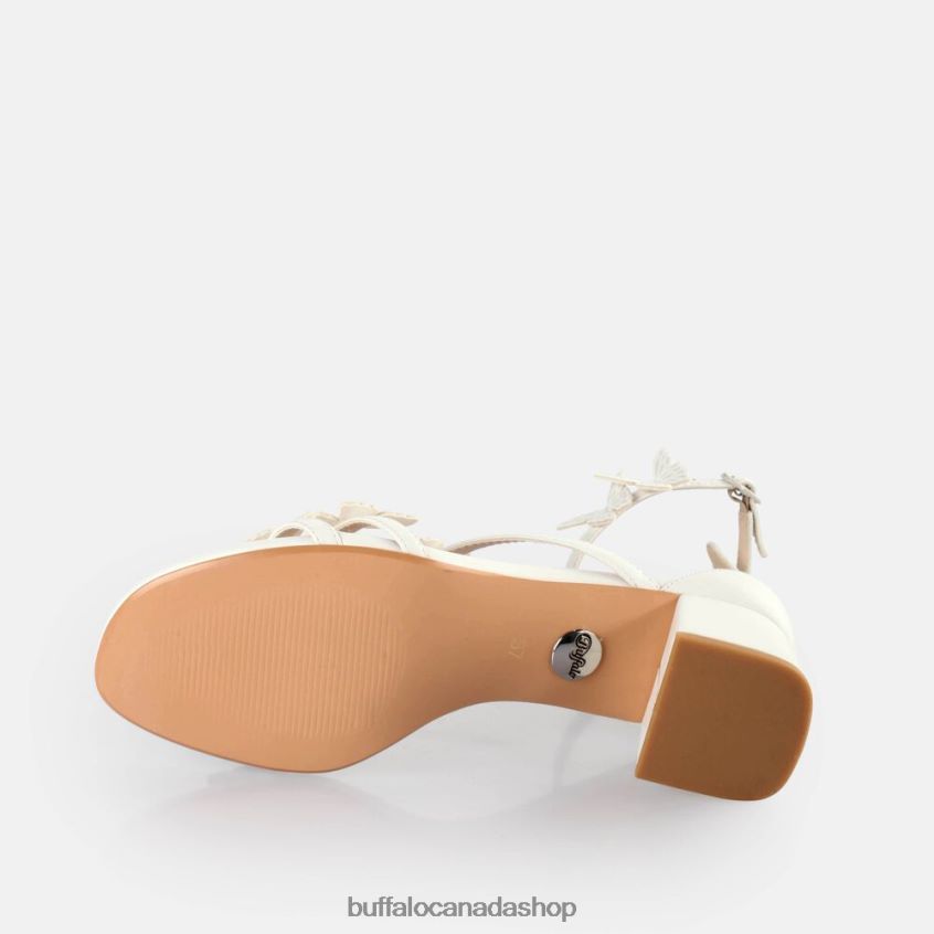 Lucy Butterfly Heeled Sandals White Buffalo ZL64TZ646 |Sandals