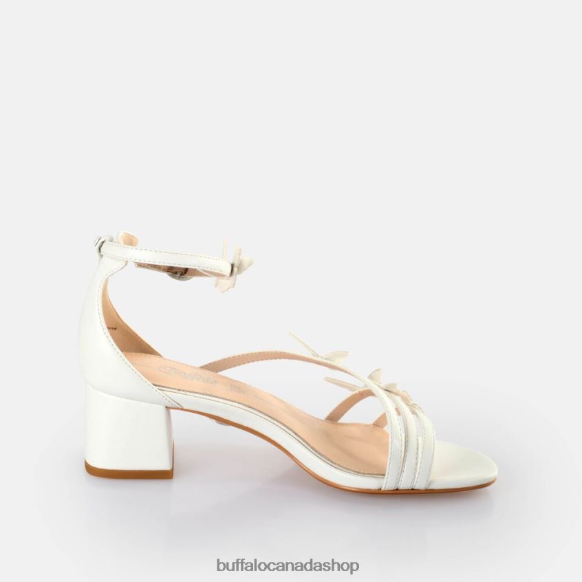 Lucy Butterfly Heeled Sandals White Buffalo ZL64TZ646 |Sandals