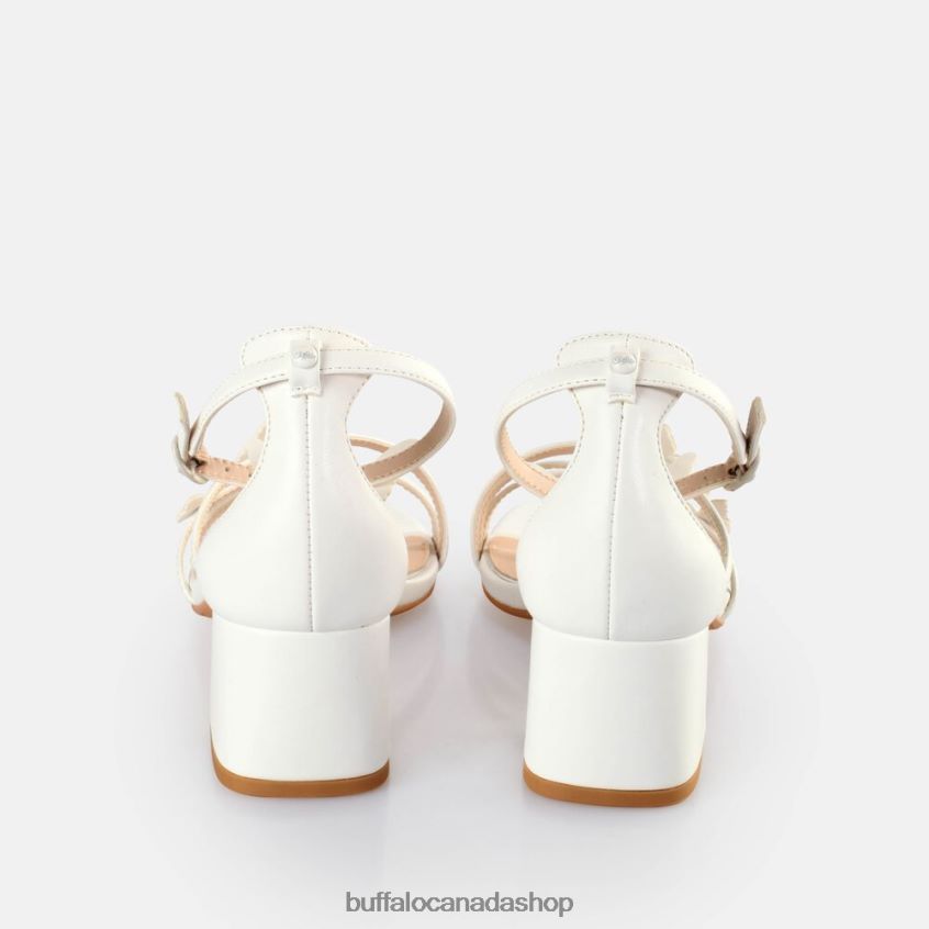Lucy Butterfly Heeled Sandals White Buffalo ZL64TZ646 |Sandals