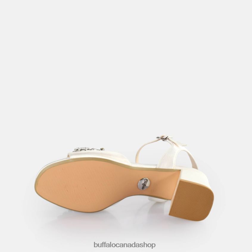 Lucy Ice Heeled Sandals Ivory Buffalo ZL64TZ454 |Sandals