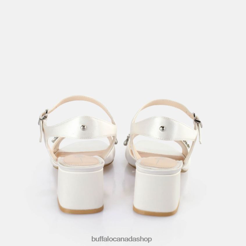 Lucy Ice Heeled Sandals Ivory Buffalo ZL64TZ454 |Sandals