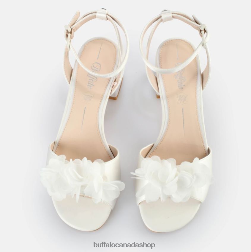 Lucy Rose Heeled Sandals Ivory Buffalo ZL64TZ11 |Sandals