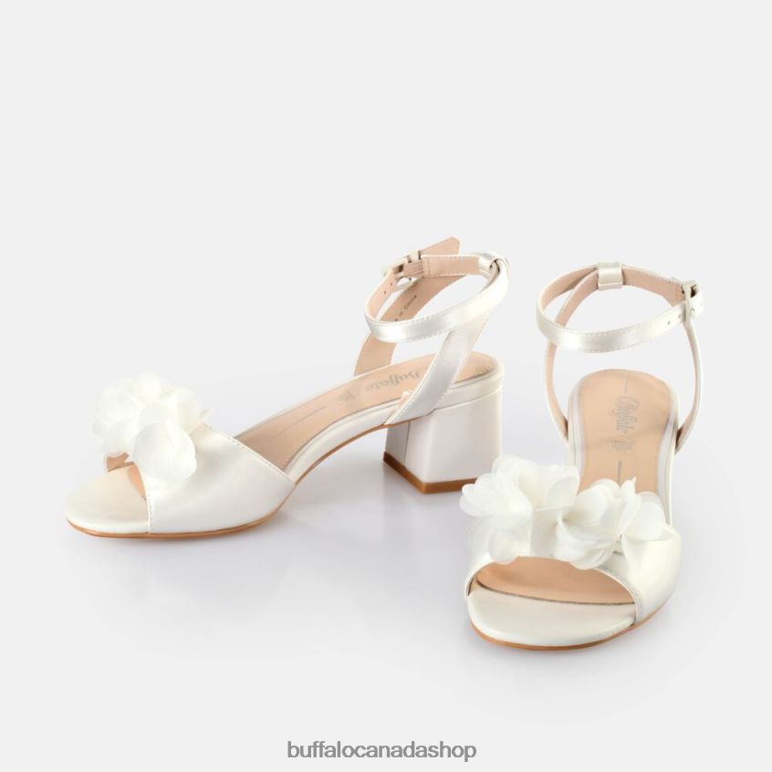 Lucy Rose Heeled Sandals Ivory Buffalo ZL64TZ11 |Sandals