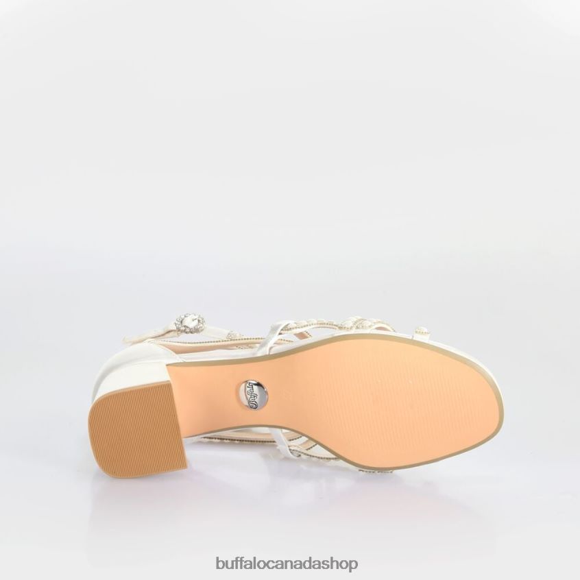 Lucy Shine Heeled Sandals Ivory Buffalo ZL64TZ280 |Sandals