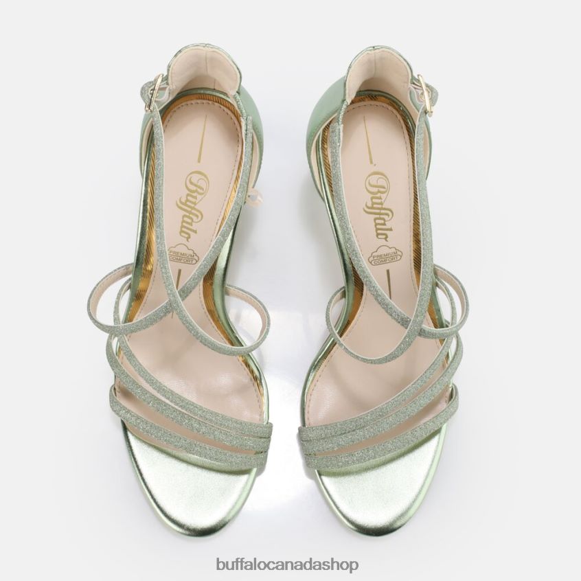 Makai 2 heeled sandal vegan Green Buffalo ZL64TZ494 |Sandals