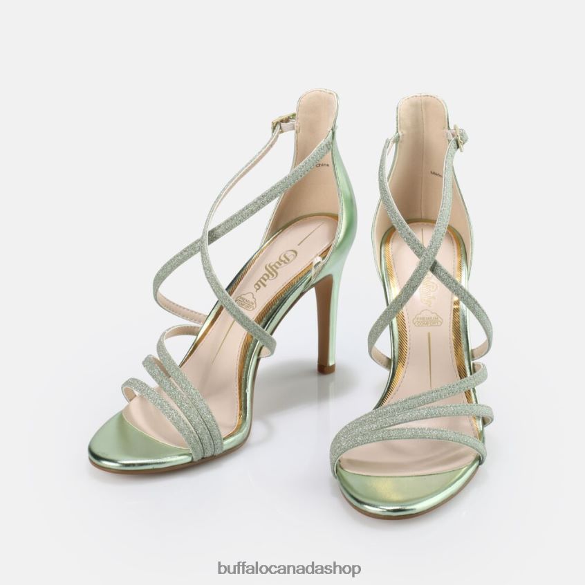Makai 2 heeled sandal vegan Green Buffalo ZL64TZ494 |Sandals