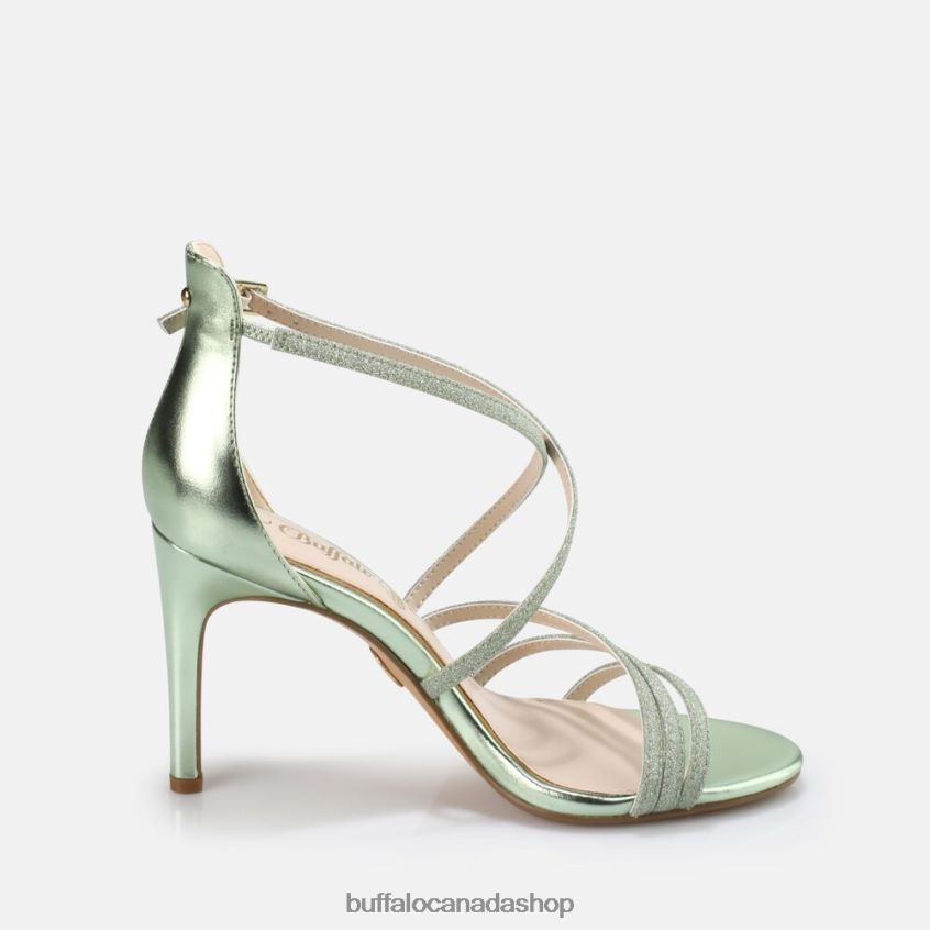 Makai 2 heeled sandal vegan Green Buffalo ZL64TZ494 |Sandals