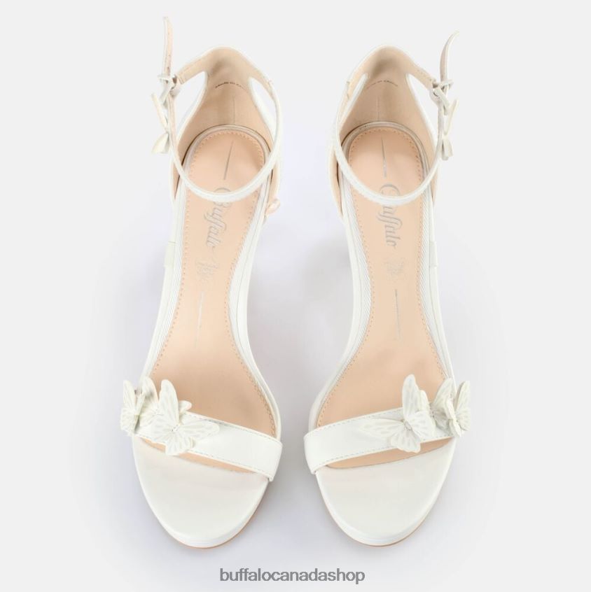 Mary Butterfly Heeled Sandals White Buffalo ZL64TZ278 |Sandals