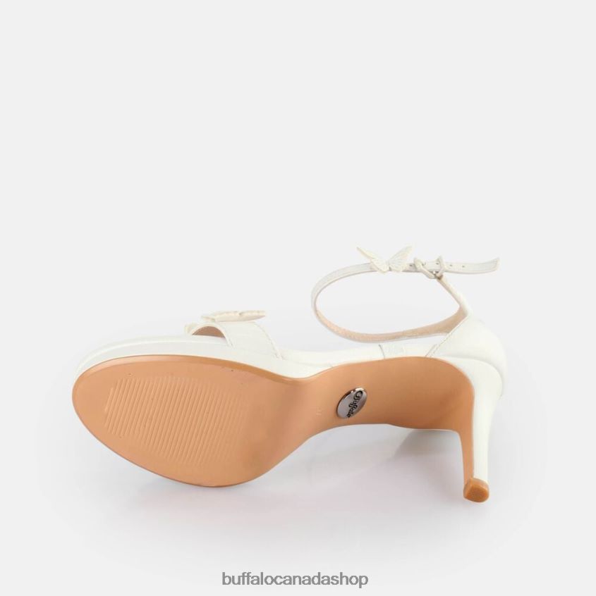 Mary Butterfly Heeled Sandals White Buffalo ZL64TZ278 |Sandals