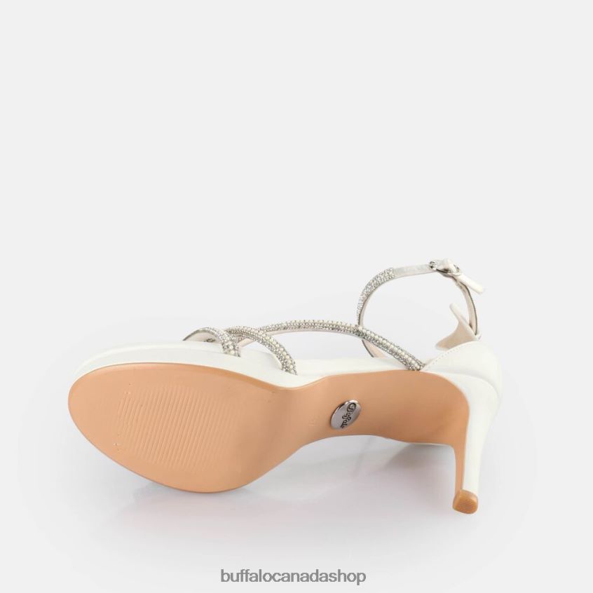 Mary Shine Heeled Sandals White Buffalo ZL64TZ569 |Sandals