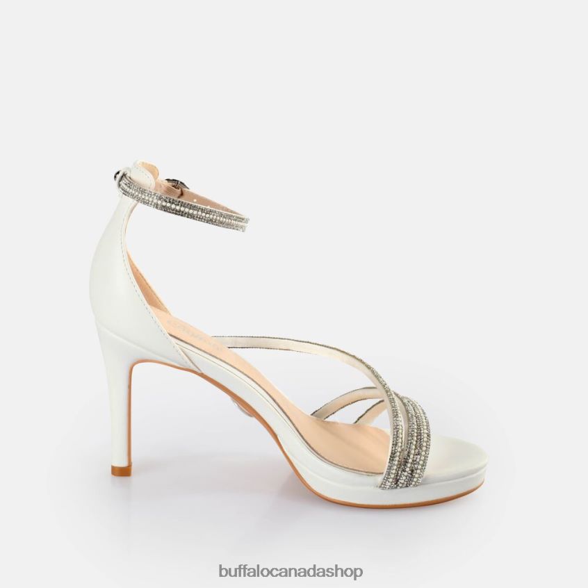 Mary Shine Heeled Sandals White Buffalo ZL64TZ569 |Sandals