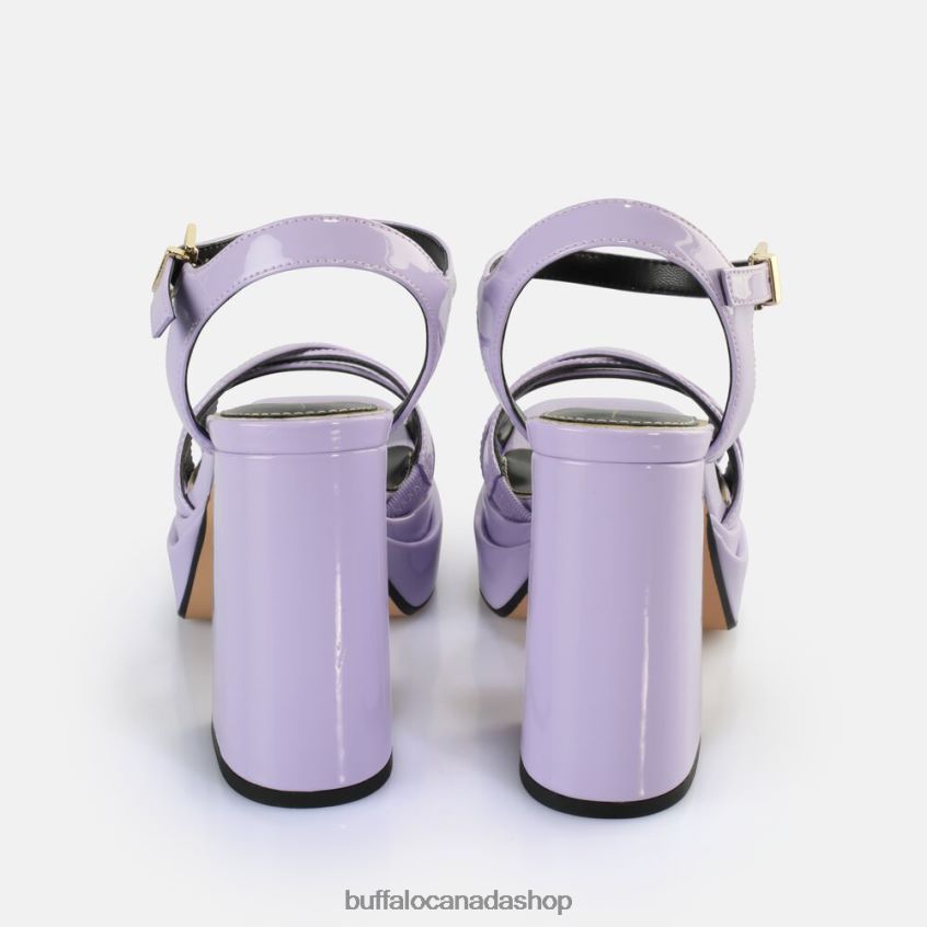 May Donna Heeled Sandals vegan Lavender Buffalo ZL64TZ252 |Sandals