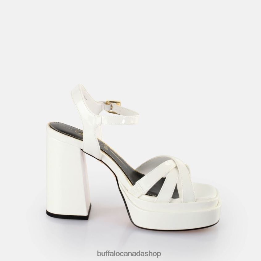 May Donna Heeled Sandals vegan White Buffalo ZL64TZ250 |Sandals