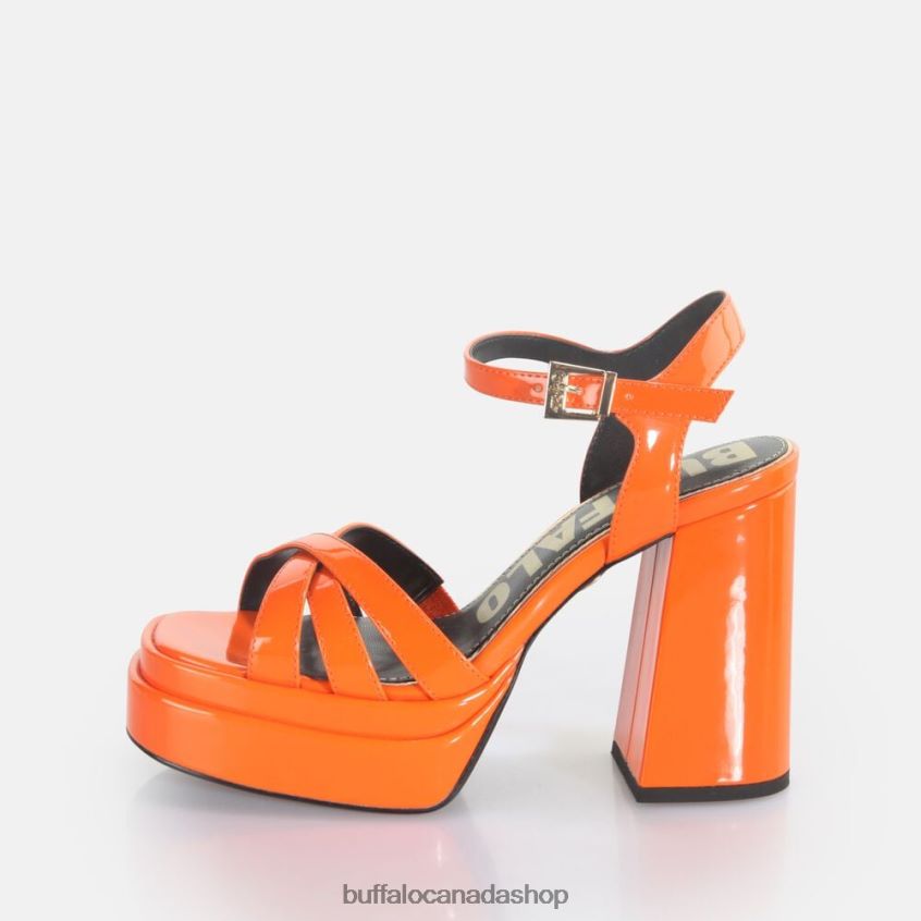 May Donna heeled sandals vegan Orange Buffalo ZL64TZ326 |Sandals