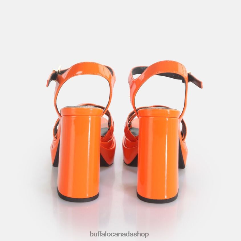 May Donna heeled sandals vegan Orange Buffalo ZL64TZ326 |Sandals
