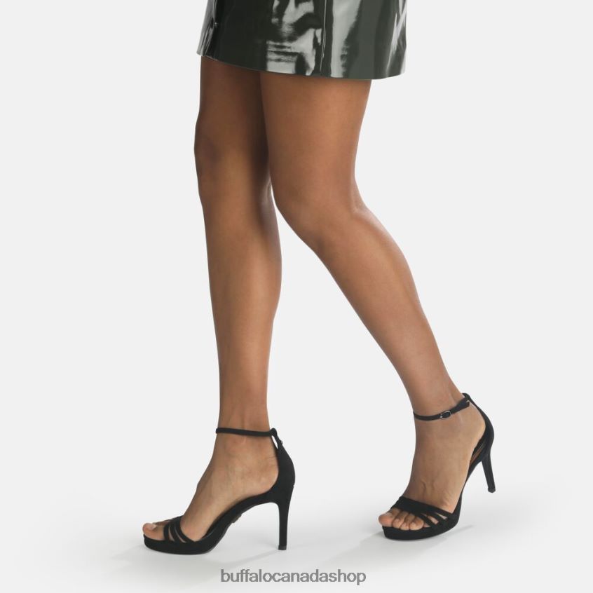 Melissa 2 Heeled Sandal vegan Black Buffalo ZL64TZ216 |Sandals