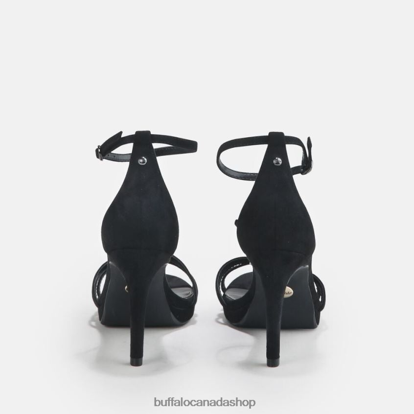 Melissa 2 Heeled Sandal vegan Black Buffalo ZL64TZ216 |Sandals