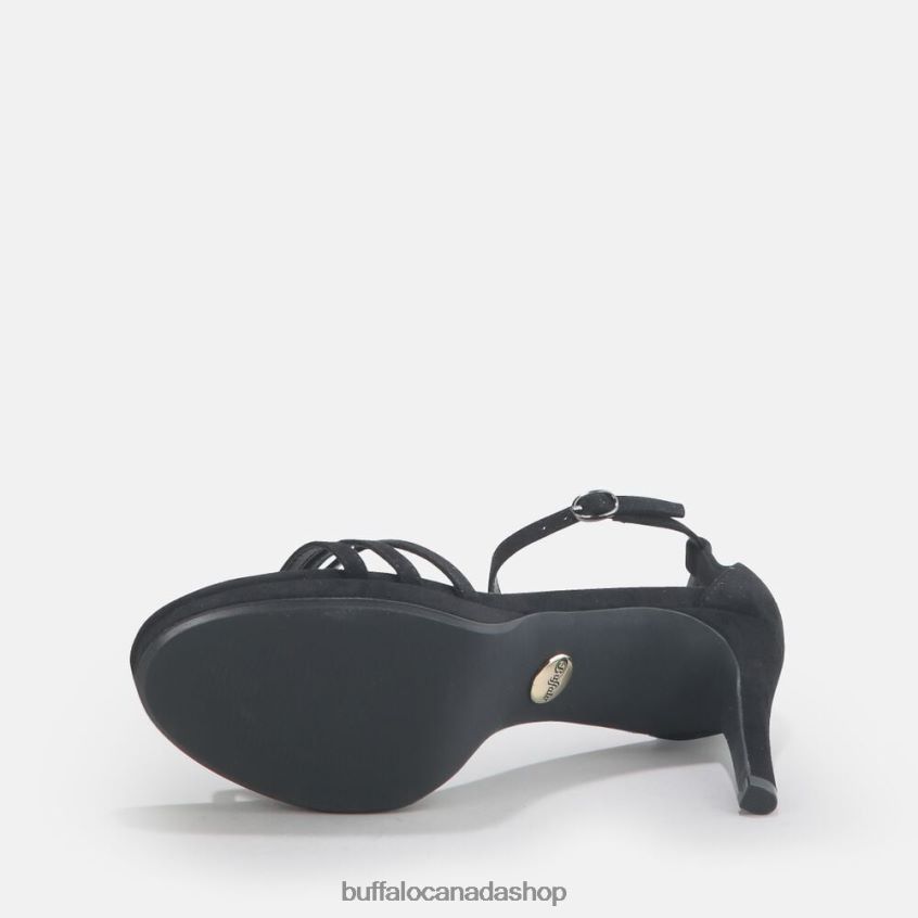 Melissa 2 Heeled Sandal vegan Black Buffalo ZL64TZ216 |Sandals