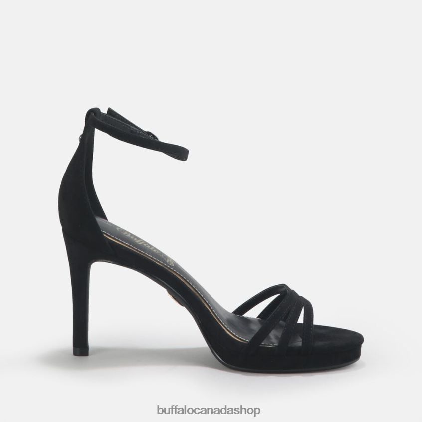 Melissa 2 Heeled Sandal vegan Black Buffalo ZL64TZ216 |Sandals