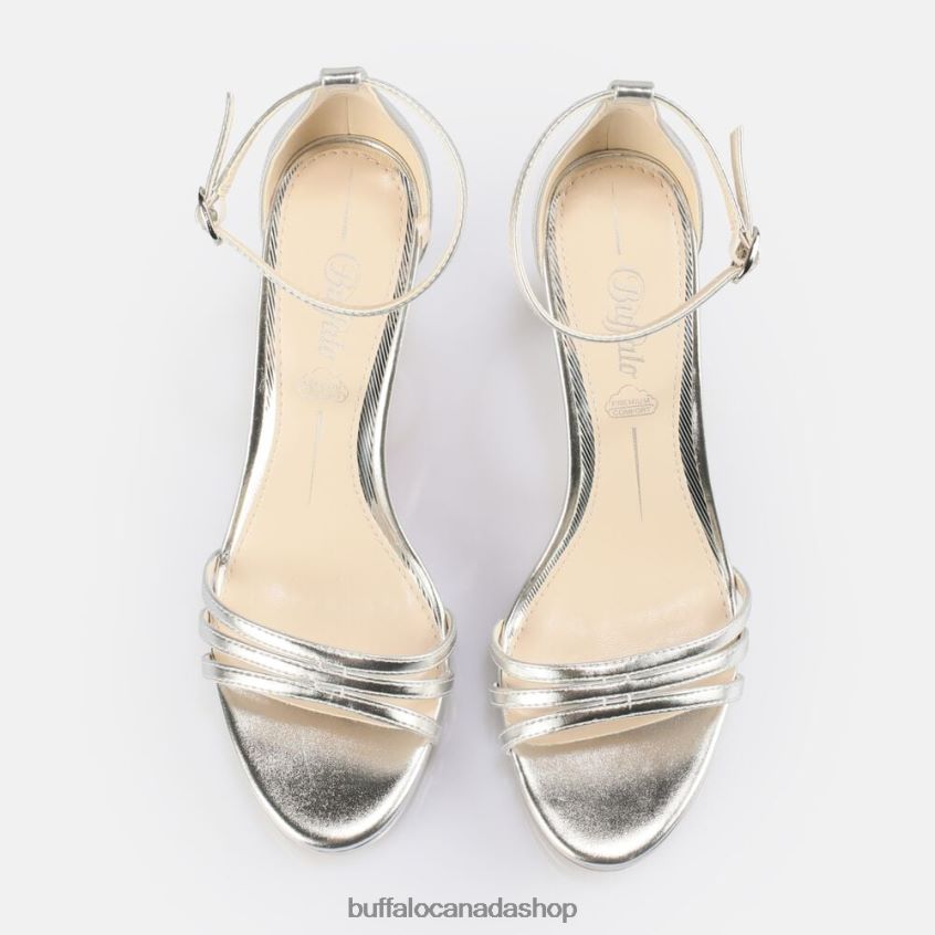 Melissa 2 heeled sandal vegan Silver Buffalo ZL64TZ214 |Sandals