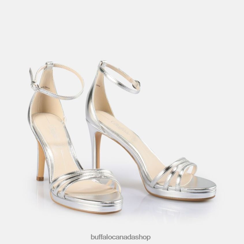 Melissa 2 heeled sandal vegan Silver Buffalo ZL64TZ214 |Sandals