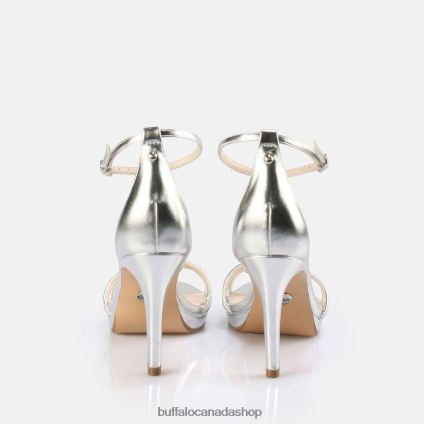 Melissa 2 heeled sandal vegan Silver Buffalo ZL64TZ214 |Sandals