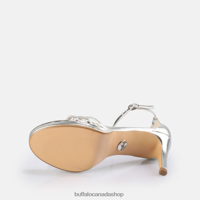 Melissa 2 heeled sandal vegan Silver Buffalo ZL64TZ214 |Sandals
