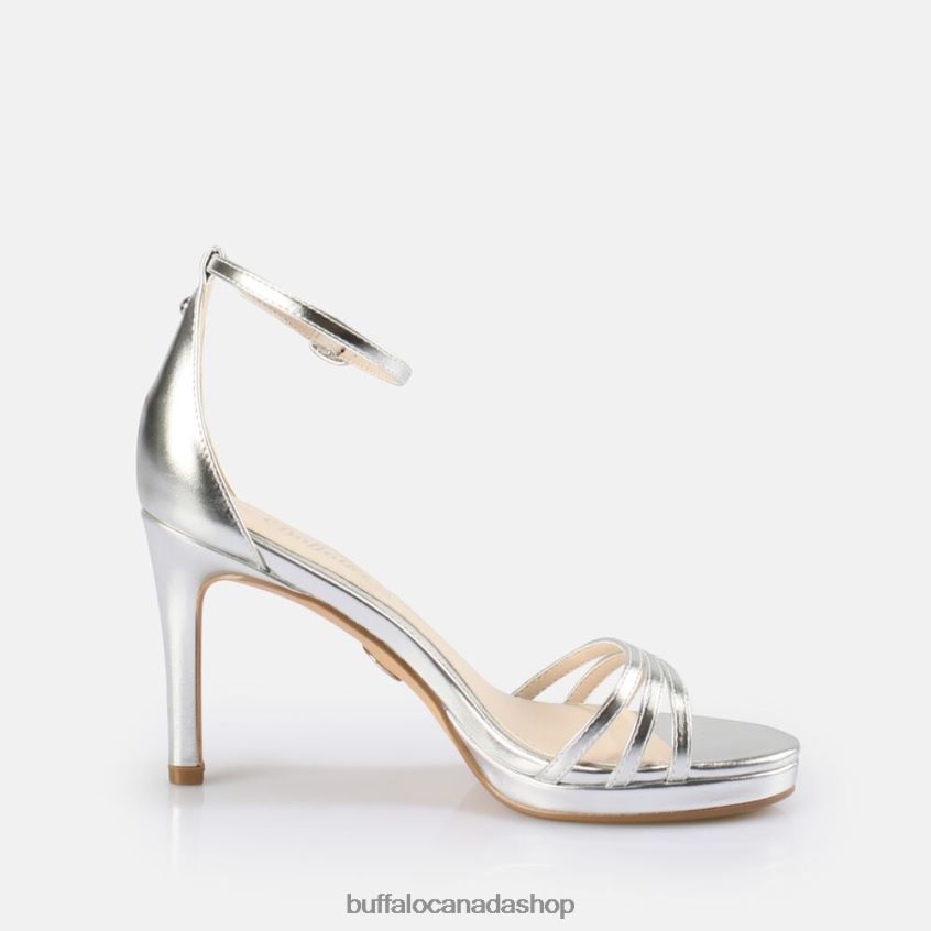 Melissa 2 heeled sandal vegan Silver Buffalo ZL64TZ214 |Sandals