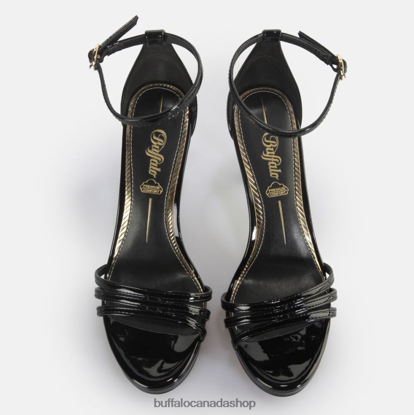 Melissa 2 heeled sandals vegan Black Buffalo ZL64TZ220 |Sandals