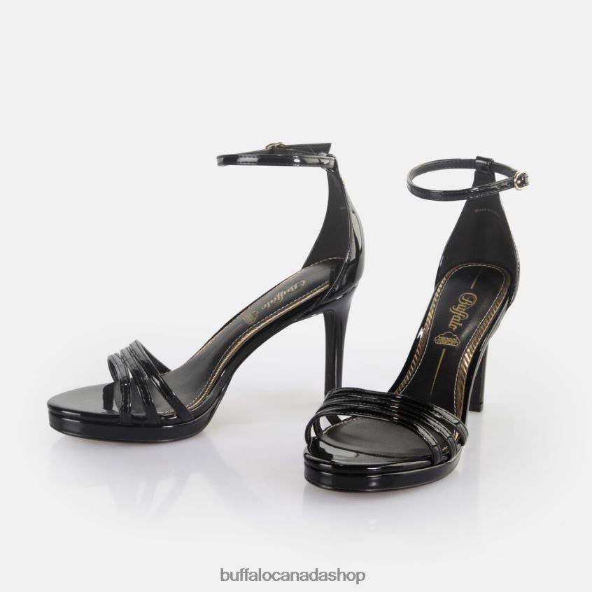 Melissa 2 heeled sandals vegan Black Buffalo ZL64TZ220 |Sandals