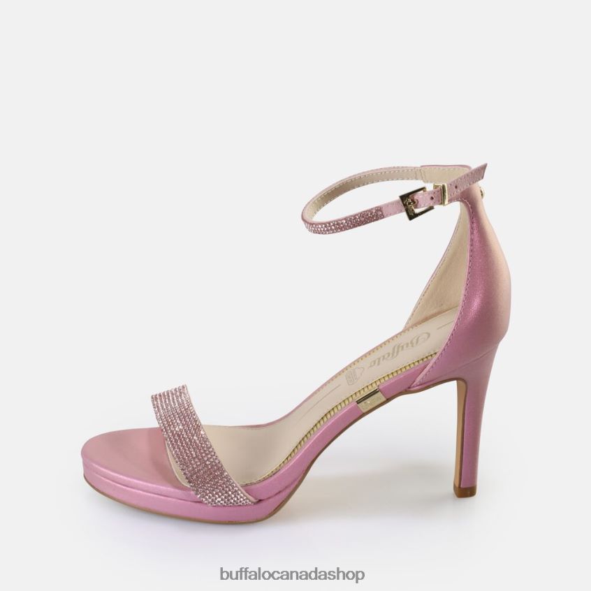 Monroe 2 Heeled Sandals vegan Pink Metallic Buffalo ZL64TZ231 |Sandals
