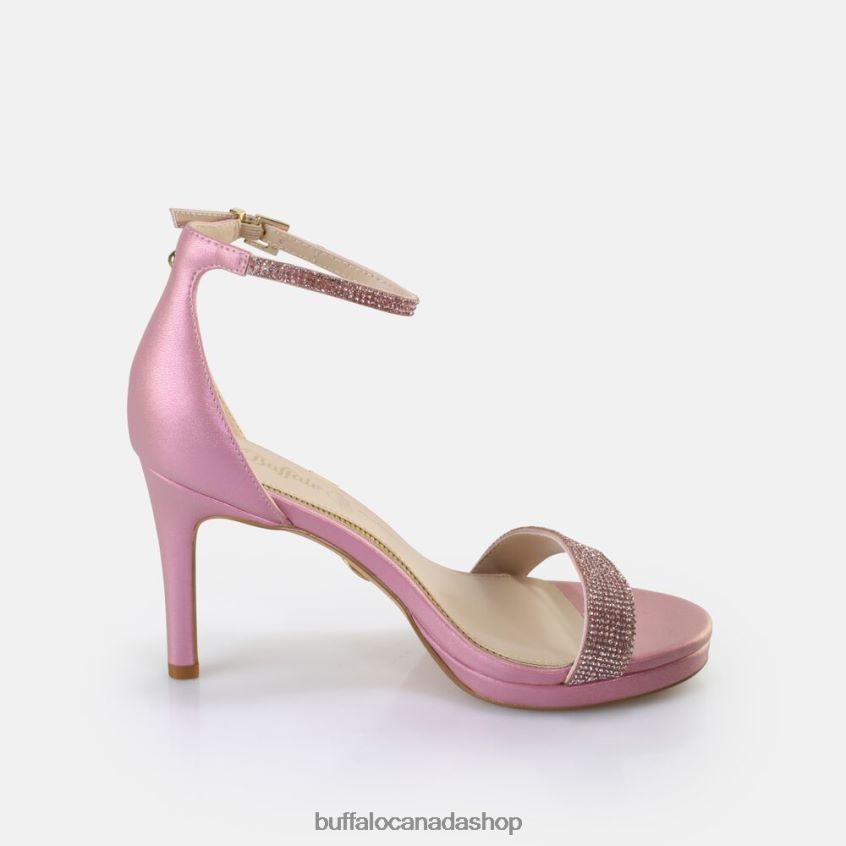 Monroe 2 Heeled Sandals vegan Pink Metallic Buffalo ZL64TZ231 |Sandals