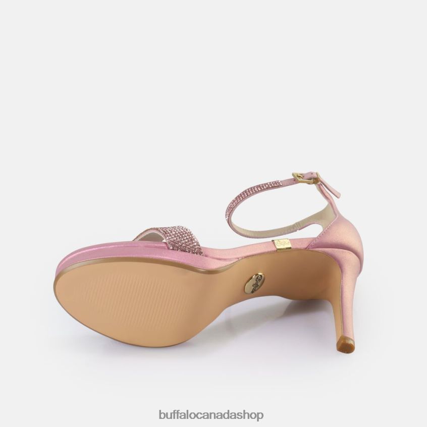 Monroe 2 Heeled Sandals vegan Pink Metallic Buffalo ZL64TZ231 |Sandals