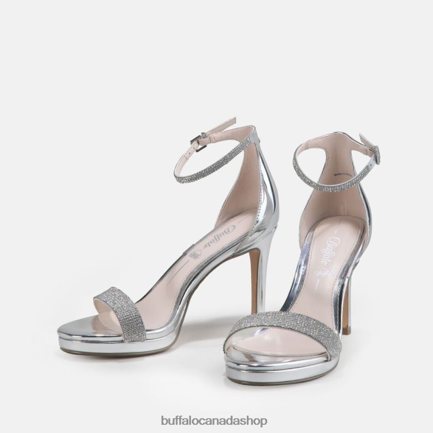 Monroe 2 Sandal vegan Silver Buffalo ZL64TZ224 |Sandals