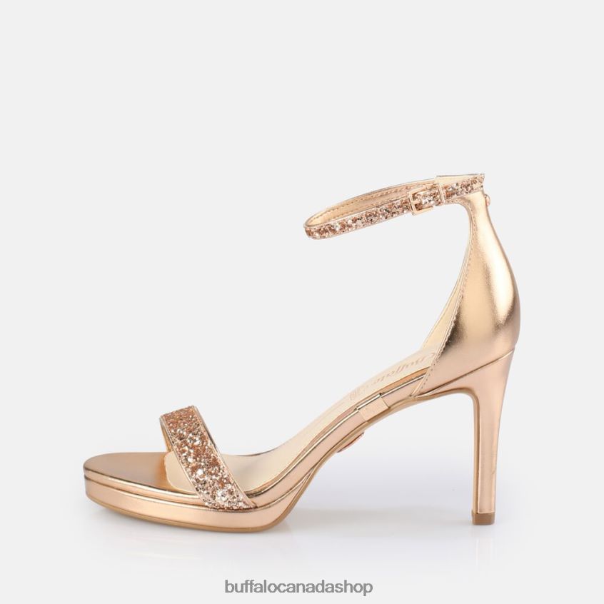 Monroe 2 heeled sandal vegan Copper Buffalo ZL64TZ227 |Sandals