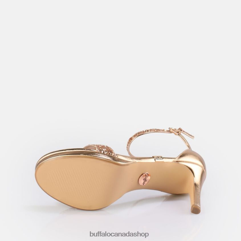 Monroe 2 heeled sandal vegan Copper Buffalo ZL64TZ227 |Sandals