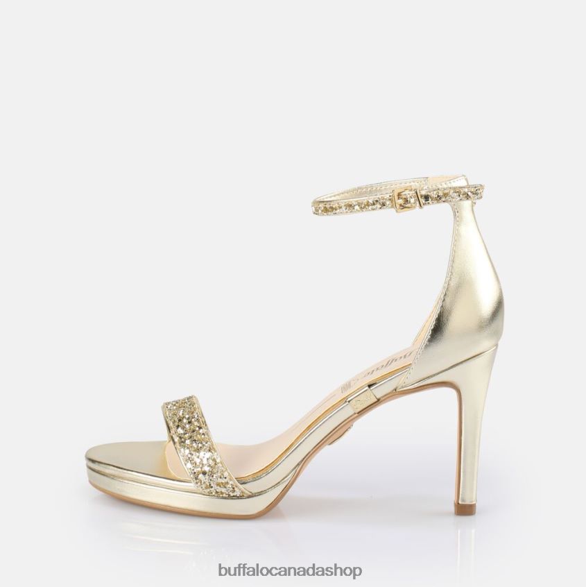 Monroe 2 heeled sandal vegan Gold Buffalo ZL64TZ228 |Sandals