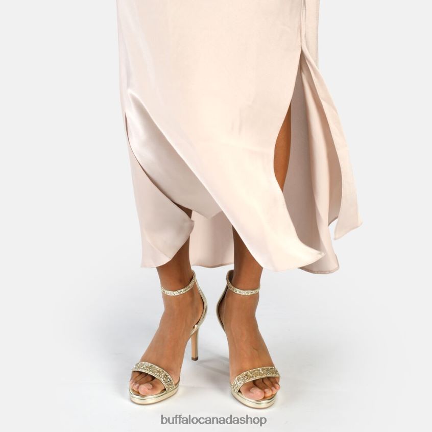 Monroe 2 heeled sandal vegan Gold Buffalo ZL64TZ228 |Sandals