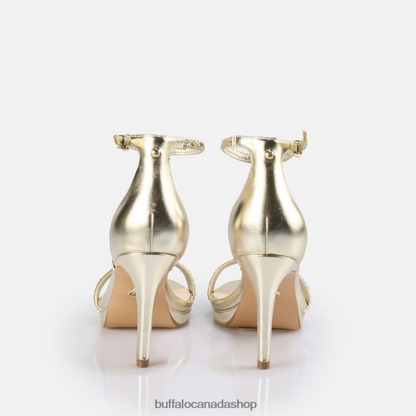 Monroe 2 heeled sandal vegan Gold Buffalo ZL64TZ228 |Sandals