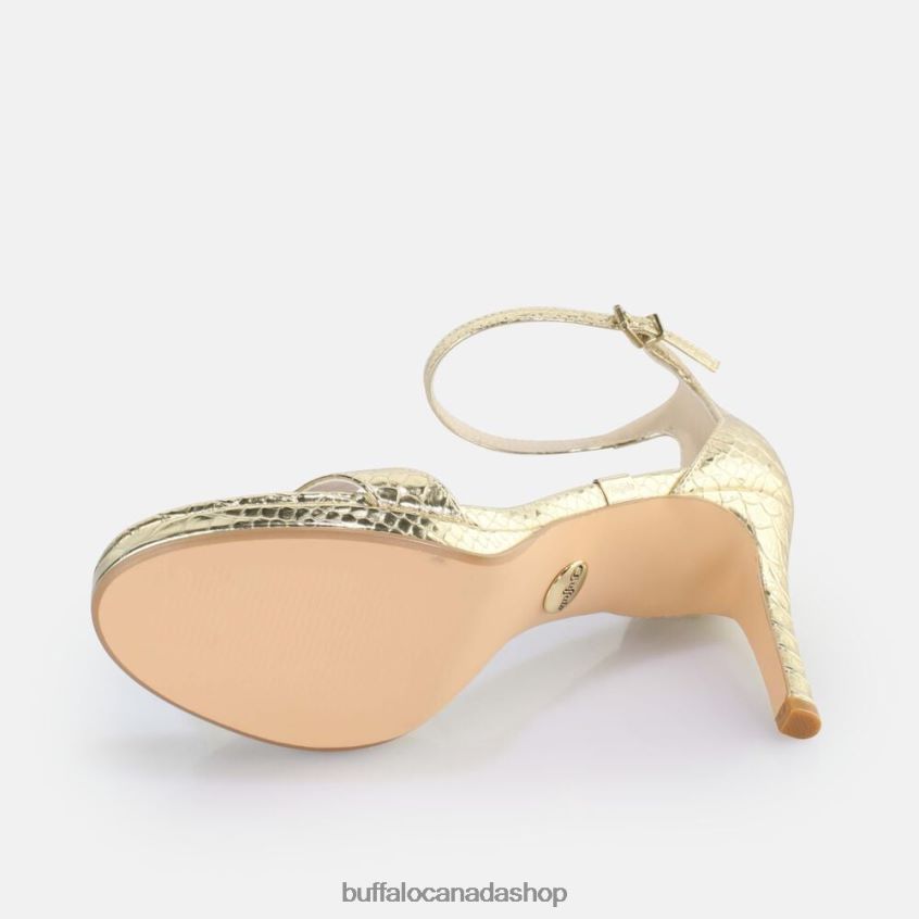 Monroe 2 heeled sandal vegan Snake Gold Buffalo ZL64TZ230 |Sandals