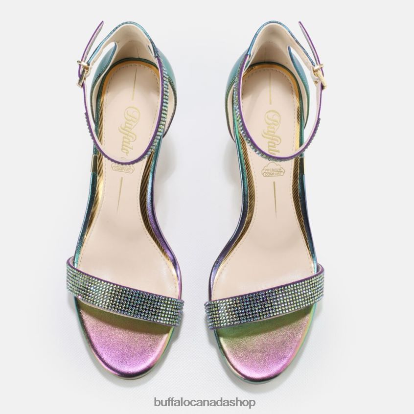 Monroe High-Heeled Sandal vegan Multicoloured Buffalo ZL64TZ225 |Sandals