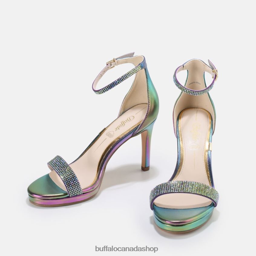 Monroe High-Heeled Sandal vegan Multicoloured Buffalo ZL64TZ225 |Sandals
