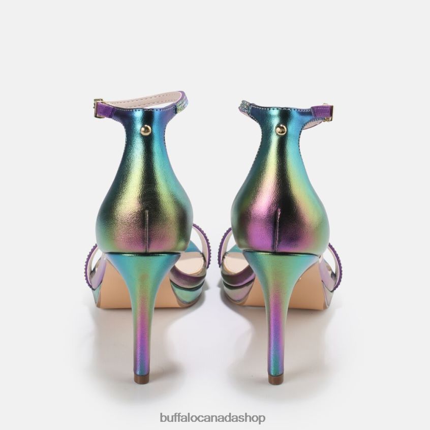 Monroe High-Heeled Sandal vegan Multicoloured Buffalo ZL64TZ225 |Sandals