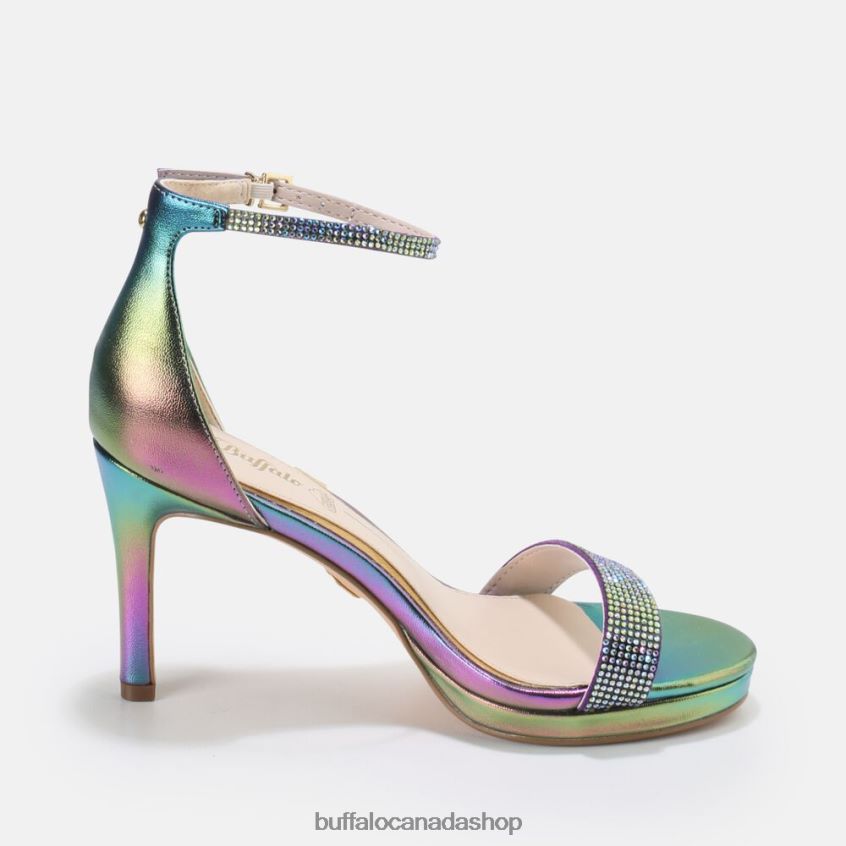 Monroe High-Heeled Sandal vegan Multicoloured Buffalo ZL64TZ225 |Sandals