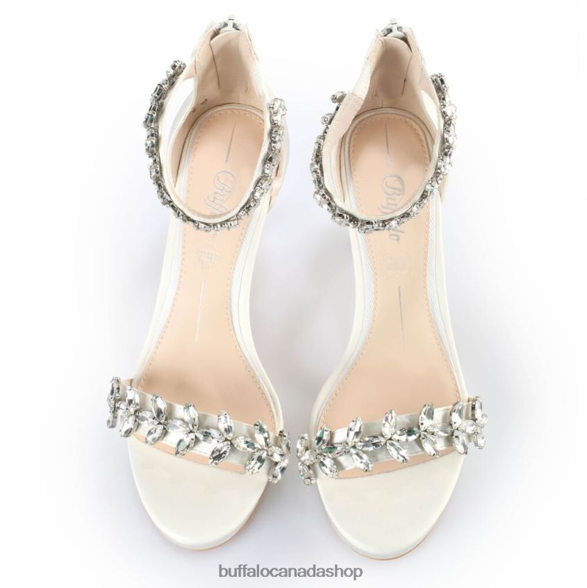 Pia Ankle-Strap Sandal Ivory Buffalo ZL64TZ318 |Sandals