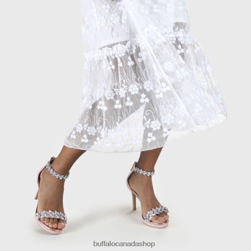 Pia Ankle-Strap Sandal Pink Buffalo ZL64TZ779 |Sandals