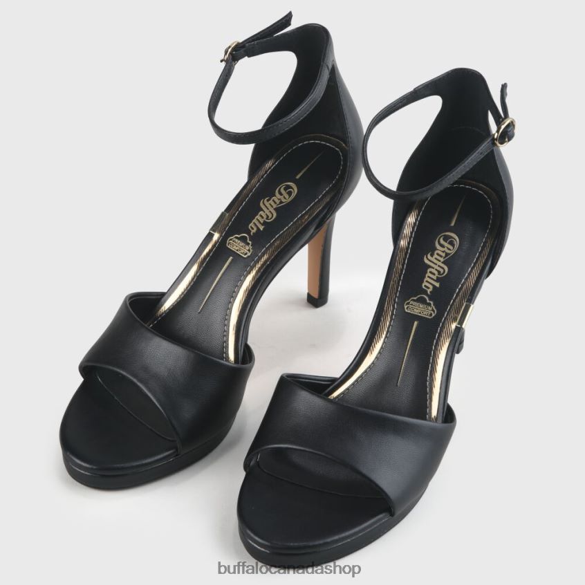 RONJA SANDAL HEEL IMI NAPPA Black Buffalo ZL64TZ170 |Sandals