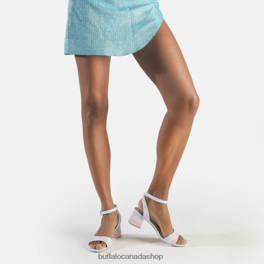 Rainelle Heeled Sandals vegan Pastel Mix Buffalo ZL64TZ539 |Sandals