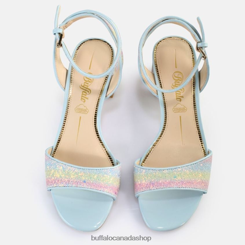 Rainelle Heeled Sandals vegan Pastel Mix Buffalo ZL64TZ539 |Sandals