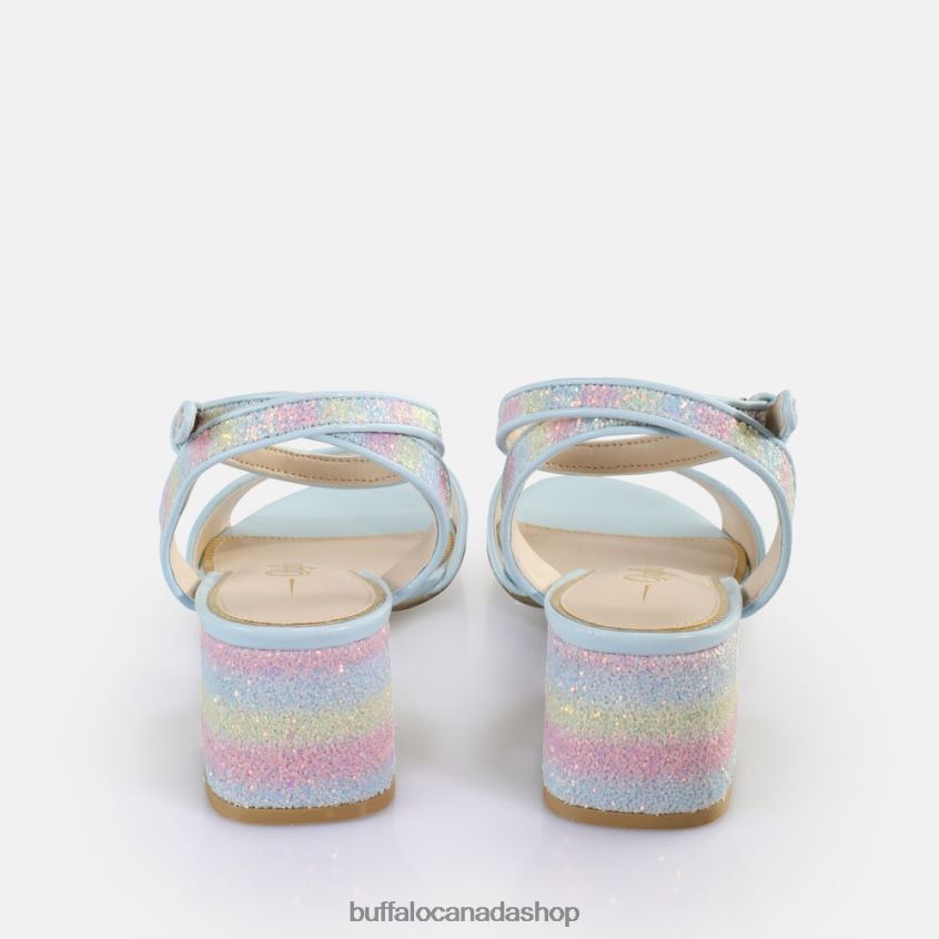 Rainelle Heeled Sandals vegan Pastel Mix Buffalo ZL64TZ539 |Sandals